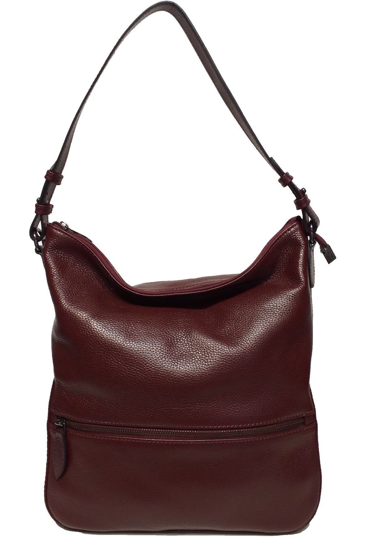 EBRULİ Hobo Tote Bag - Burgundy