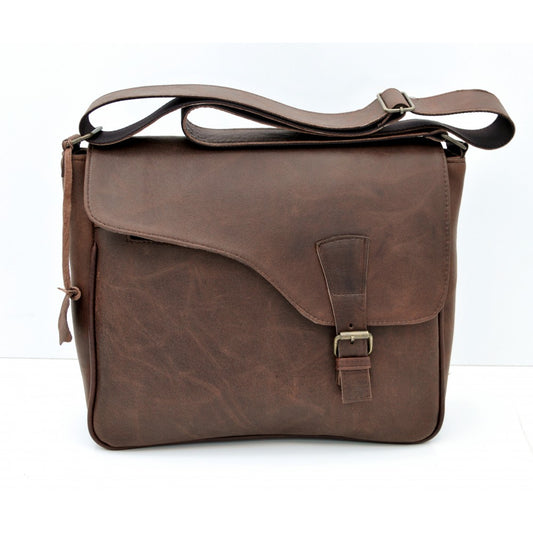 Antique Collection - Postman Cross Body Bag (Brown)