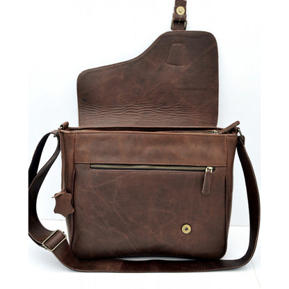 POSTACI Cross Body Bag - Brown (By Antique Collection)