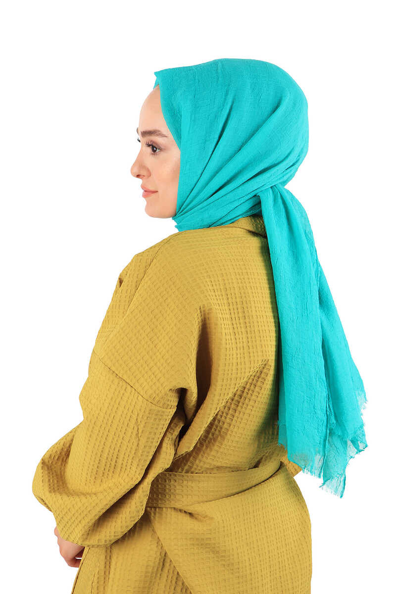 Cyan Blue Comfort Bamboo Scarf